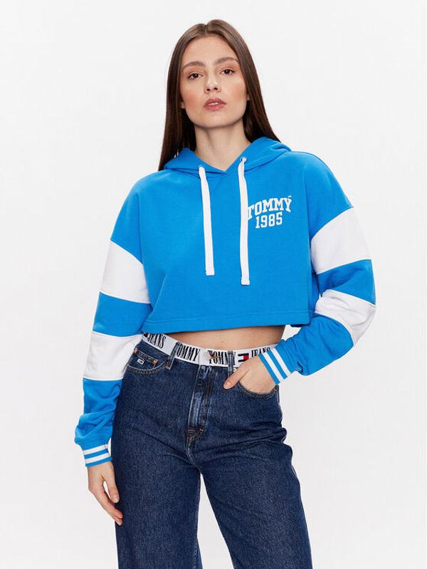 Tommy Jeans Tommy Jeans Суитшърт DW0DW15422 Син Cropped Fit