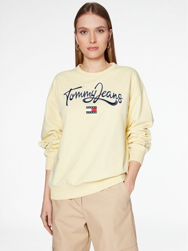 Tommy Jeans Tommy Jeans Суитшърт DW0DW15428 Жълт Relaxed Fit
