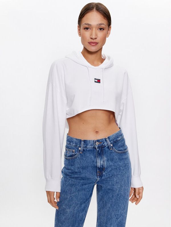 Tommy Jeans Tommy Jeans Суитшърт DW0DW16126 Бял Regular Fit