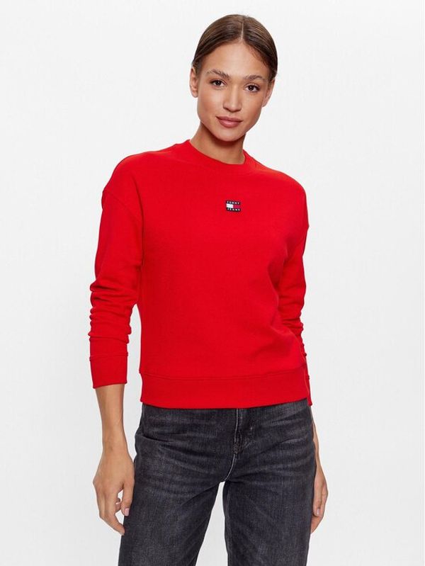 Tommy Jeans Tommy Jeans Суитшърт DW0DW16138 Червен Boxy Fit