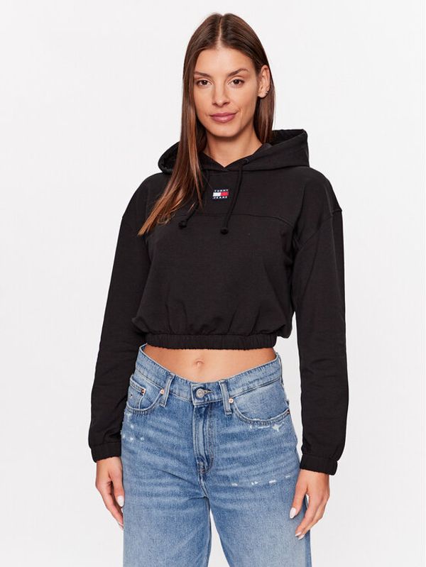 Tommy Jeans Tommy Jeans Суитшърт Elasticated Badge DW0DW16135 Черен Relaxed Fit