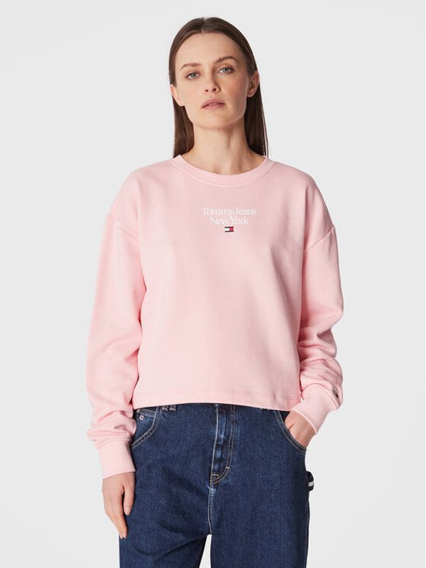 Tommy Jeans Tommy Jeans Суитшърт Essential DW0DW14851 Розов Regular Fit