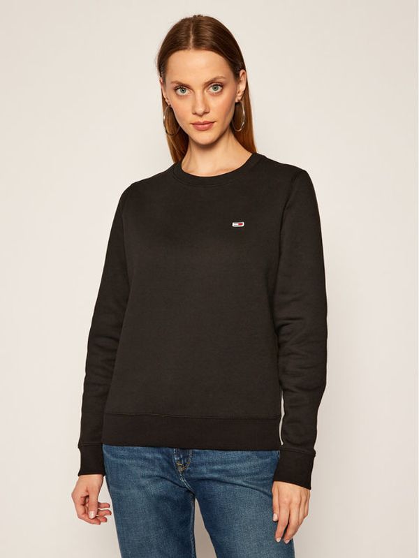 Tommy Jeans Tommy Jeans Суитшърт Fleece DW0DW09227 Черен Regular Fit