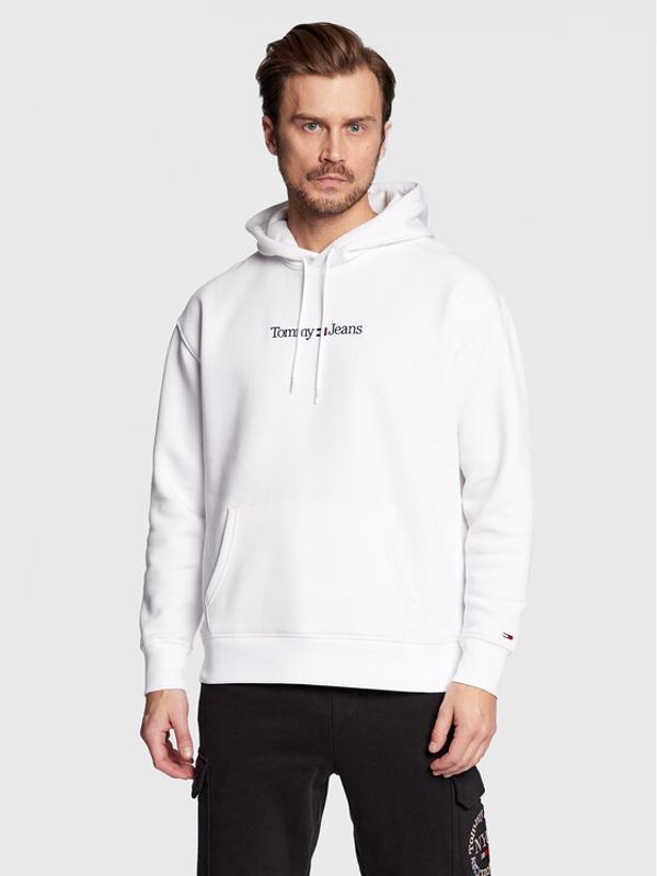 Tommy Jeans Tommy Jeans Суитшърт Linear DM0DM15013 Бял Regular Fit