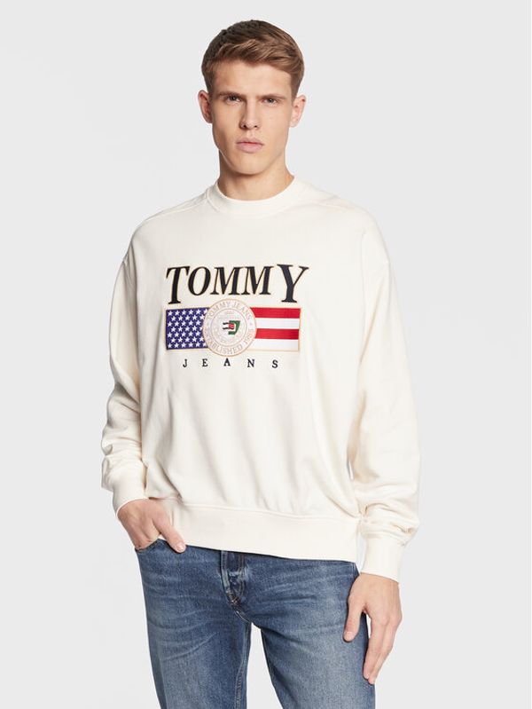 Tommy Jeans Tommy Jeans Суитшърт Luxe DM0DM15717 Бял Comfort Fit