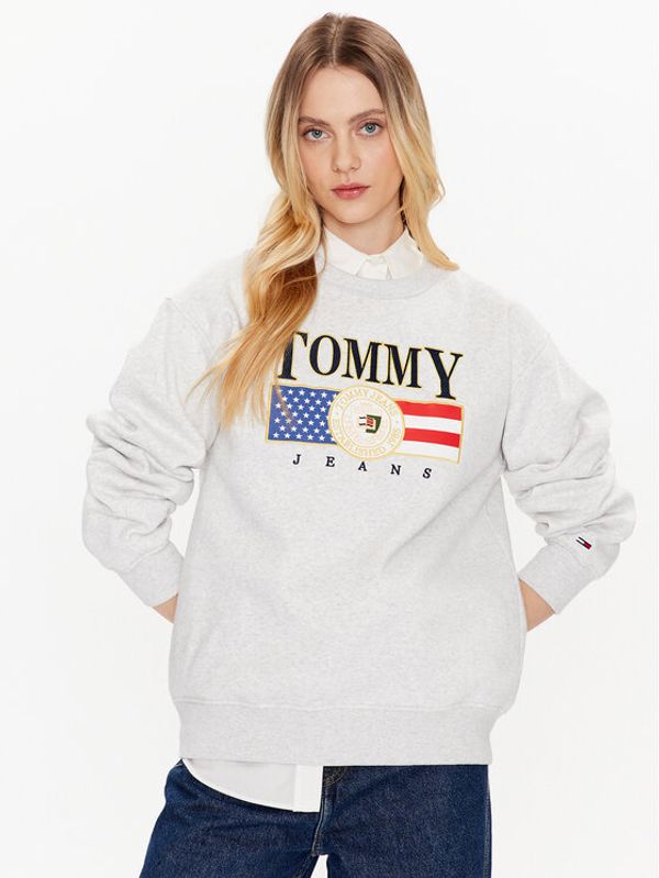 Tommy Jeans Tommy Jeans Суитшърт Luxe DW0DW14871 Сив Regular Fit