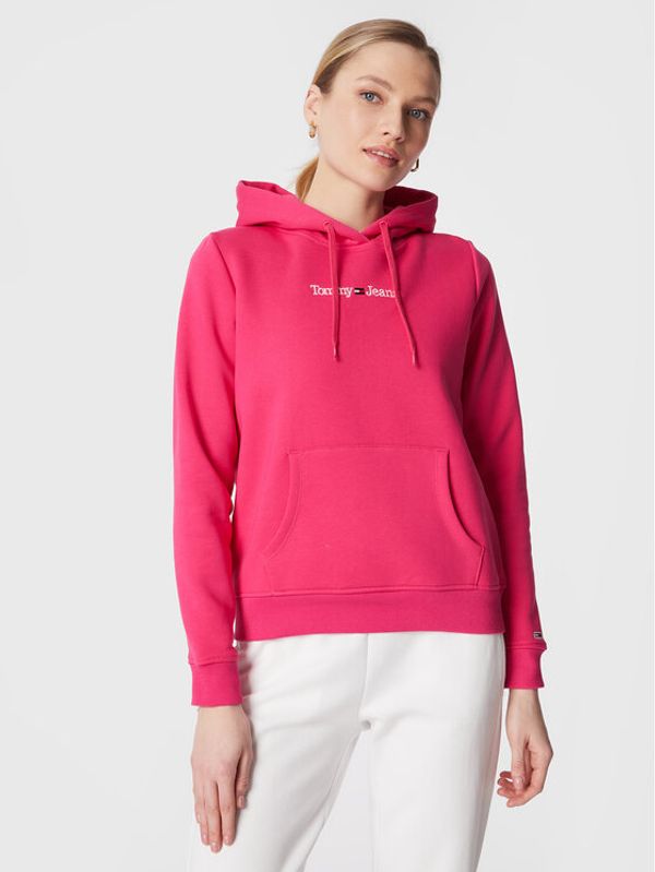 Tommy Jeans Tommy Jeans Суитшърт Serif Linear DW0DW14362 Розов Regular Fit