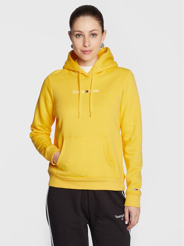 Tommy Jeans Tommy Jeans Суитшърт Serif Linear DW0DW14362 Жълт Regular Fit