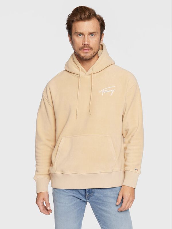 Tommy Jeans Tommy Jeans Суитшърт Signature DM0DM15030 Бежов Relaxed Fit