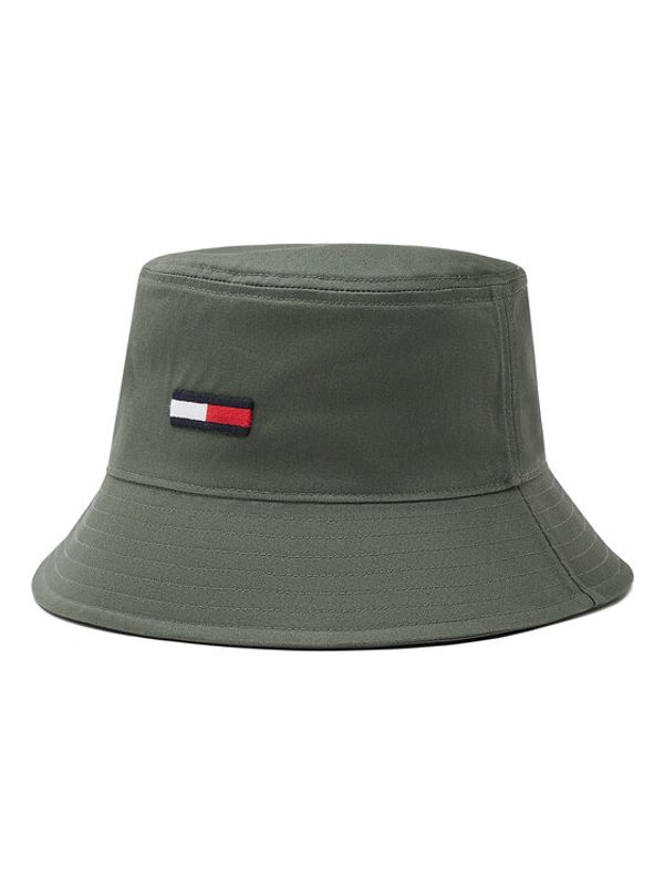 Tommy Jeans Tommy Jeans Текстилна шапка Flag Bucket AM0AM08495 Зелен