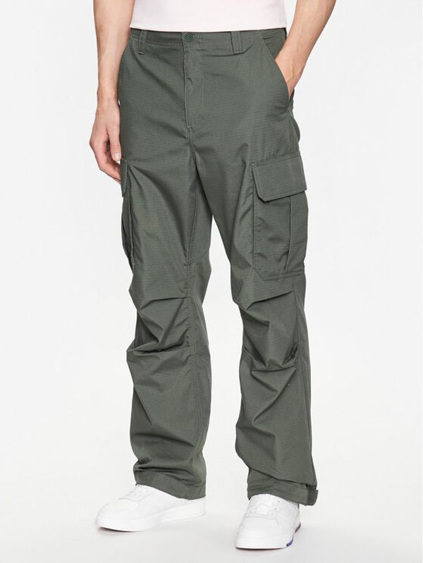 Tommy Jeans Tommy Jeans Текстилни панталони Aiden DM0DM15970 Зелен Baggy Fit