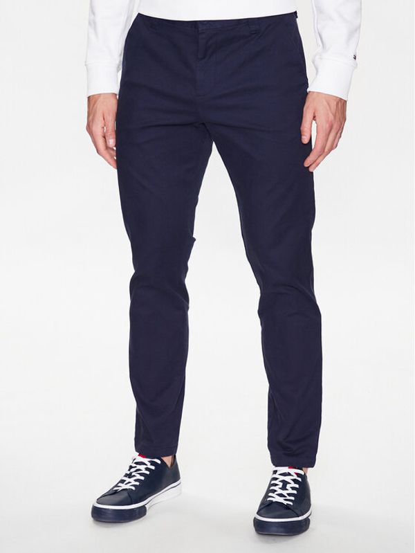 Tommy Jeans Tommy Jeans Текстилни панталони Austin DM0DM15964 Тъмносин Slim Fit