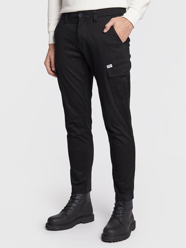 Tommy Jeans Tommy Jeans Текстилни панталони Scanton DM0DM14484 Черен Slim Fit