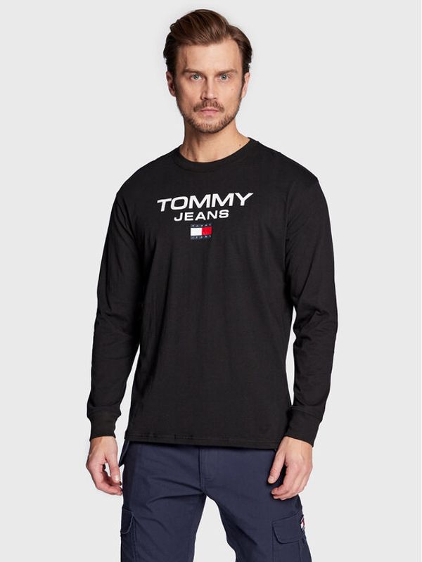 Tommy Jeans Tommy Jeans Тениска с дълъг ръкав DM0DM15681 Черен Regular Fit