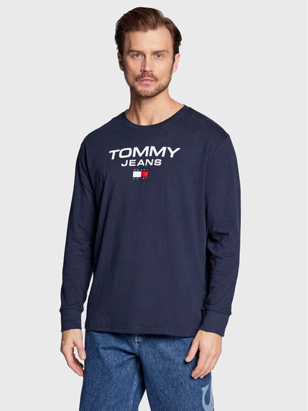 Tommy Jeans Tommy Jeans Тениска с дълъг ръкав DM0DM15681 Тъмносин Regular Fit