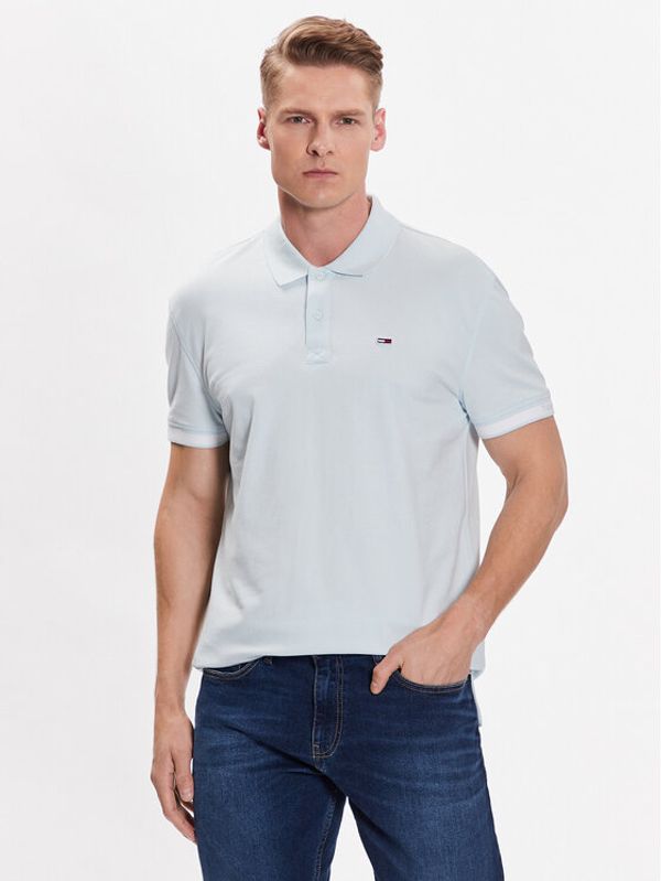 Tommy Jeans Tommy Jeans Тениска с яка и копчета DM0DM15751 Син Regular Fit