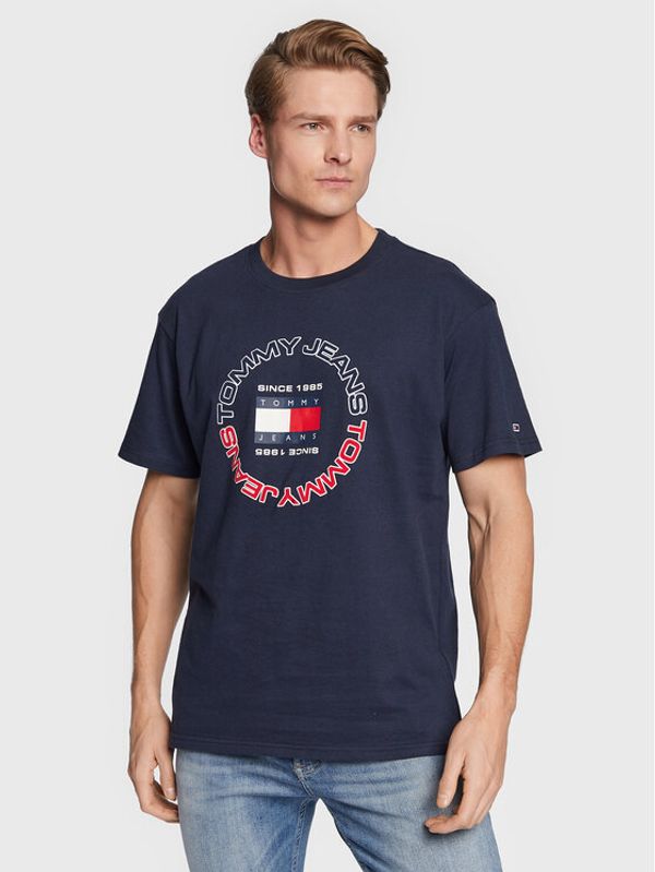 Tommy Jeans Tommy Jeans Тишърт Athletic DM0DM15676 Тъмносин Relaxed Fit