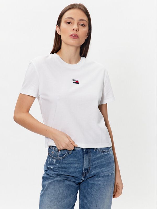 Tommy Jeans Tommy Jeans Тишърт Badge DW0DW15640 Бял Relaxed Fit