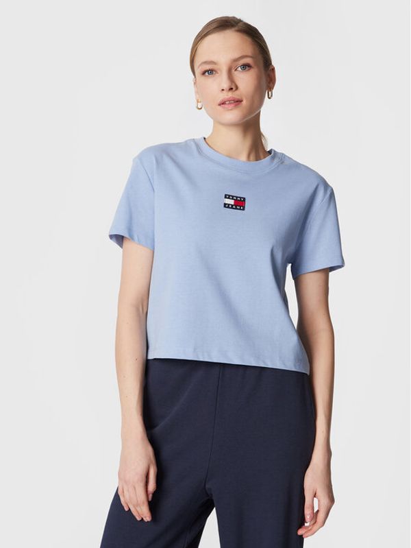 Tommy Jeans Tommy Jeans Тишърт Center Badge DW0DW10404 Син Regular Fit