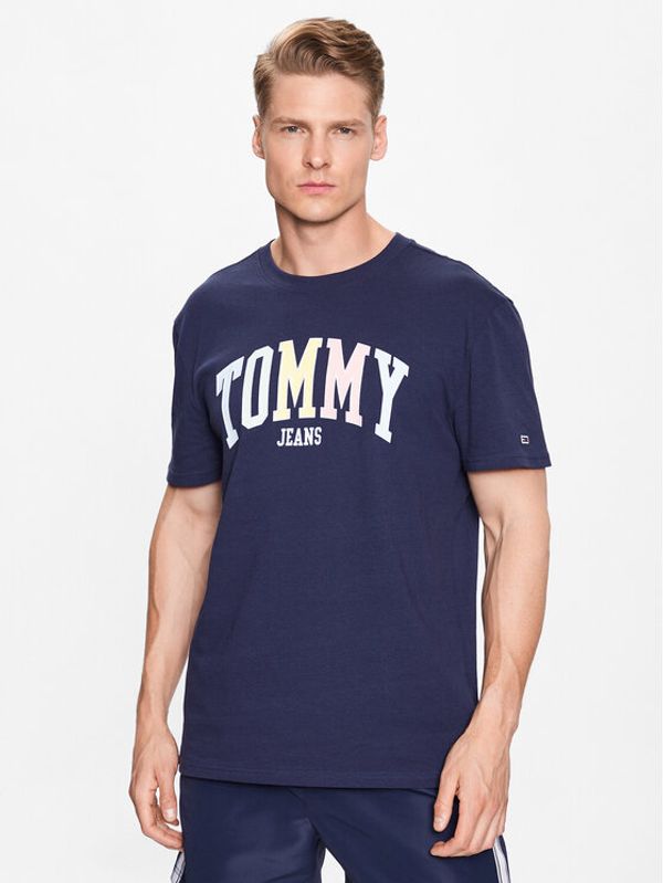 Tommy Jeans Tommy Jeans Тишърт Classic College DM0DM16401 Тъмносин Regular Fit