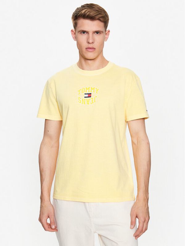 Tommy Jeans Tommy Jeans Тишърт Classic Logo DM0DM16227 Жълт Regular Fit