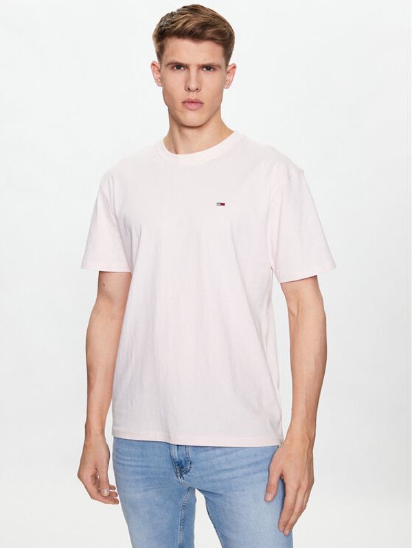 Tommy Jeans Tommy Jeans Тишърт Classic Solid DM0DM16422 Розов Regular Fit
