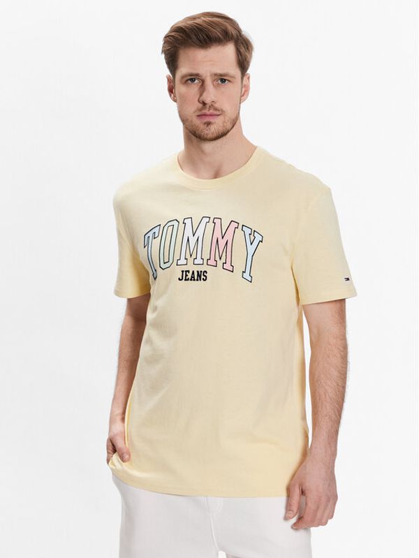 Tommy Jeans Tommy Jeans Тишърт College Pop DM0DM16401 Жълт Regular Fit