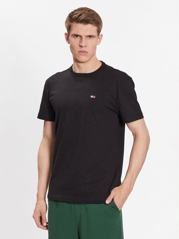 Tommy Jeans Tommy Jeans Тишърт Detail Flag DM0DM16882 Черен Classic Fit