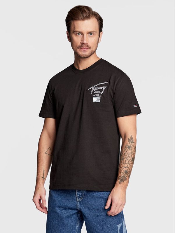 Tommy Jeans Tommy Jeans Тишърт DM0DM15854 Черен Regular Fit