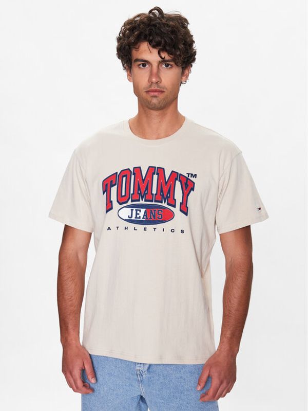 Tommy Jeans Tommy Jeans Тишърт DM0DM16407 Бежов Relaxed Fit
