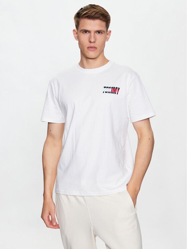 Tommy Jeans Tommy Jeans Тишърт DM0DM16408 Бял Regular Fit