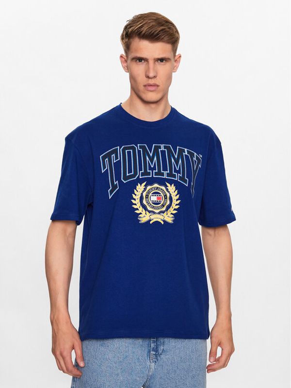 Tommy Jeans Tommy Jeans Тишърт DM0DM16832 Син Relaxed Fit