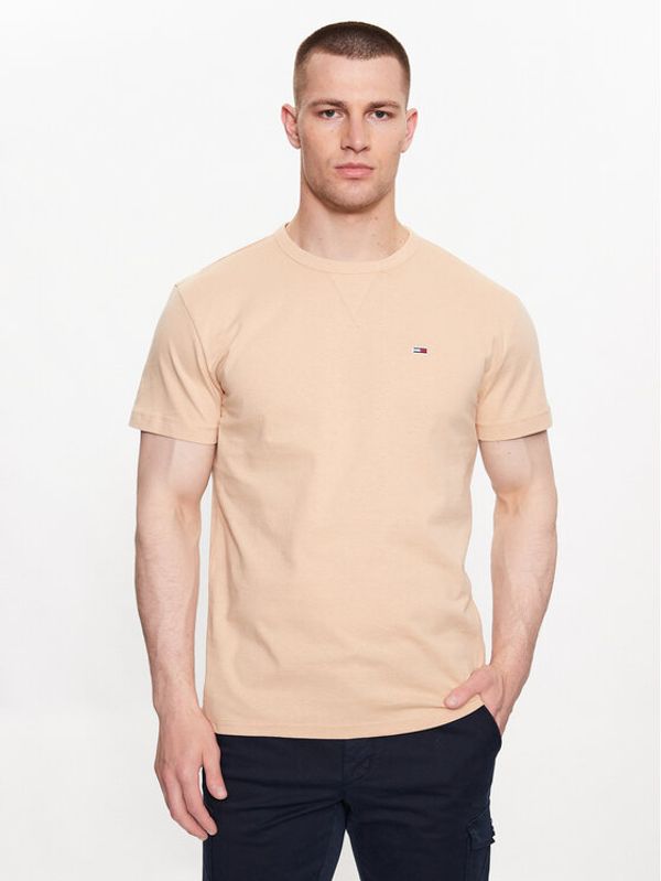 Tommy Jeans Tommy Jeans Тишърт DM0DM16882 Бежов Regular Fit