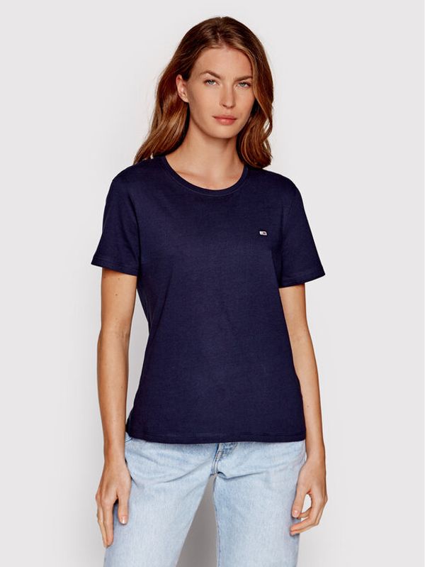 Tommy Jeans Tommy Jeans Тишърт DW0DW14617 Тъмносин Slim Fit