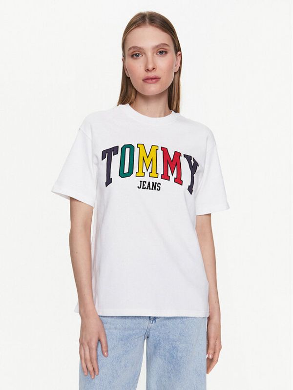 Tommy Jeans Tommy Jeans Тишърт DW0DW15468 Бял Relaxed Fit
