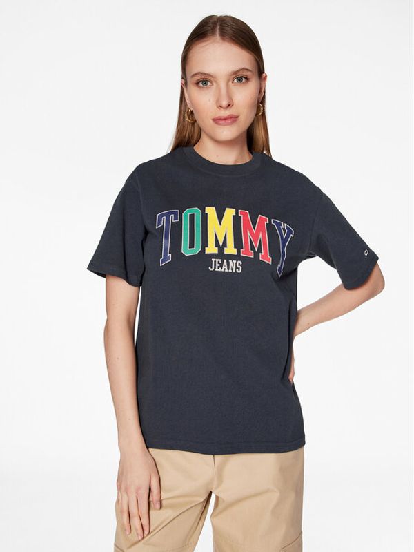 Tommy Jeans Tommy Jeans Тишърт DW0DW15468 Тъмносин Relaxed Fit