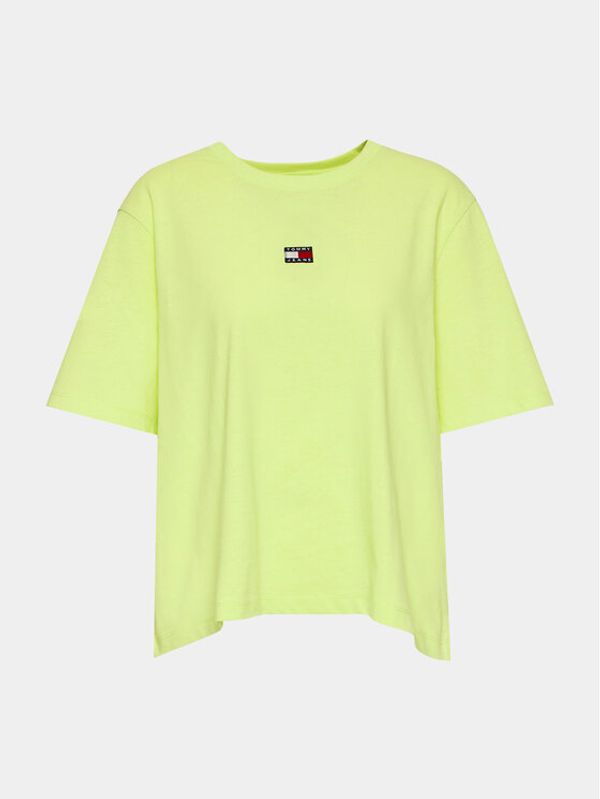 Tommy Jeans Tommy Jeans Тишърт DW0DW15711 Зелен Boxy Fit