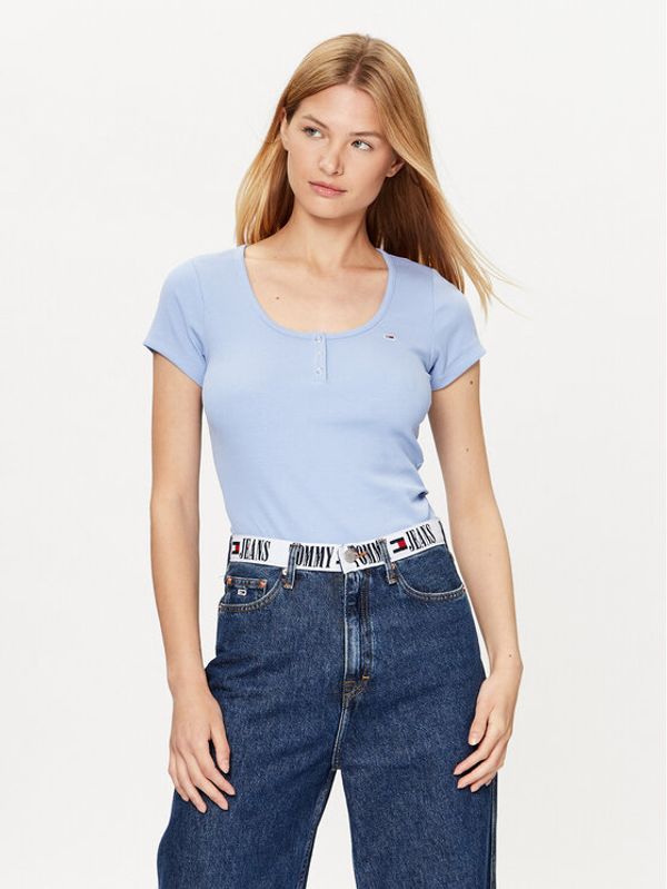 Tommy Jeans Tommy Jeans Тишърт DW0DW16107 Виолетов Regular Fit