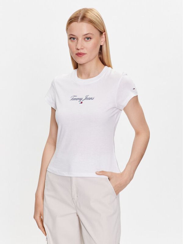 Tommy Jeans Tommy Jeans Тишърт DW0DW16145 Бял Regular Fit