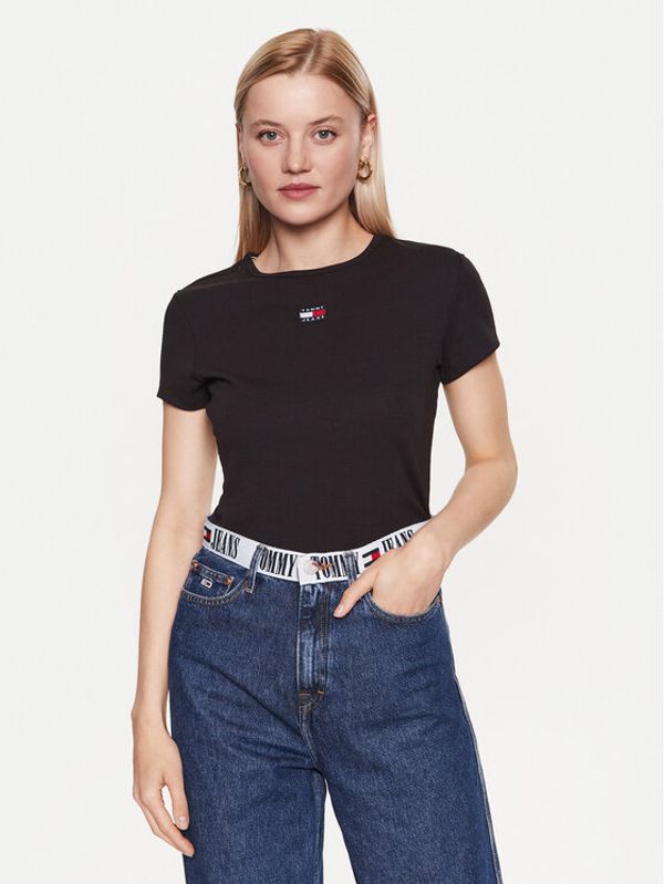 Tommy Jeans Tommy Jeans Тишърт DW0DW16259 Черен Regular Fit