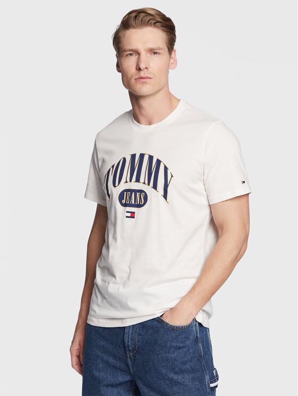 Tommy Jeans Tommy Jeans Тишърт Entry DM0DM15675 Екрю Regular Fit