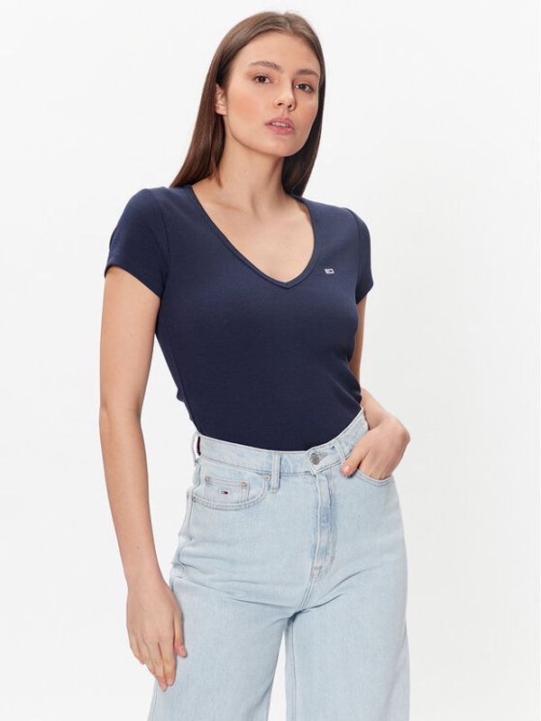 Tommy Jeans Tommy Jeans Тишърт Essential DW0DW16291 Тъмносин Regular Fit