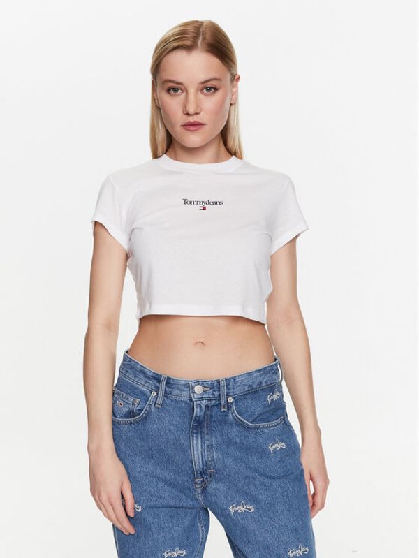 Tommy Jeans Tommy Jeans Тишърт Essential Logo DW0DW15444 Бял Regular Fit