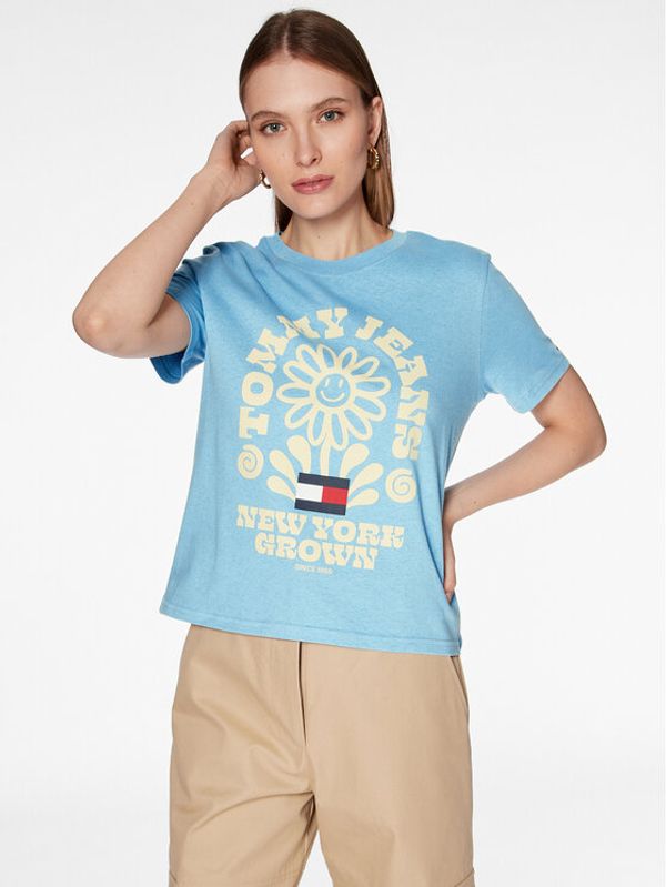 Tommy Jeans Tommy Jeans Тишърт Homegrown DW0DW15471 Син Regular Fit
