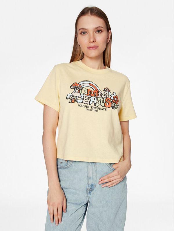 Tommy Jeans Tommy Jeans Тишърт Homegrown DW0DW15473 Жълт Relaxed Fit