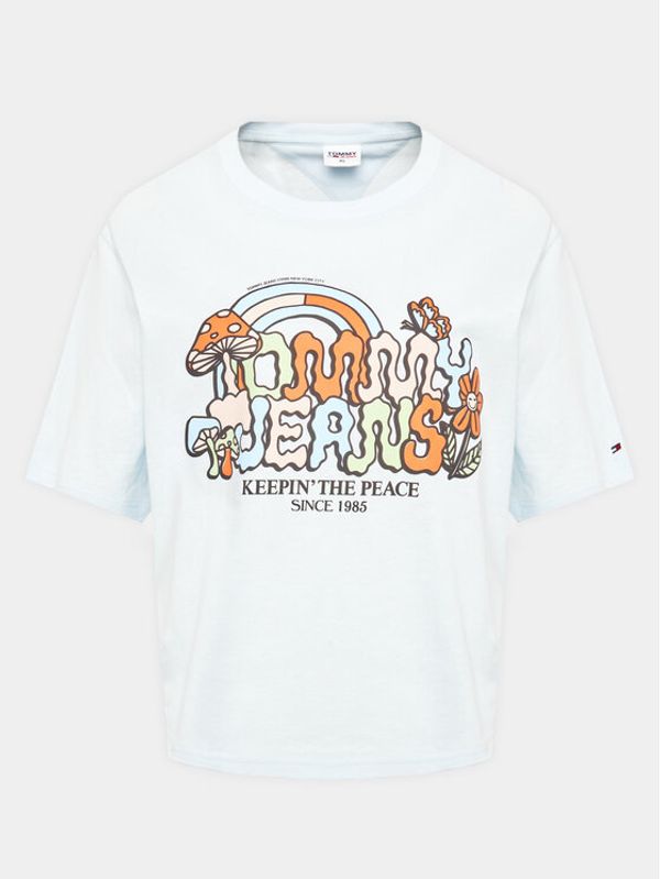 Tommy Jeans Tommy Jeans Тишърт Homegrown DW0DW15695 Син Boxy Fit