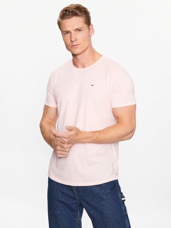 Tommy Jeans Tommy Jeans Тишърт Jaspe DM0DM09586 Розов Slim Fit