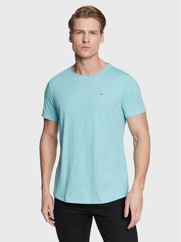 Tommy Jeans Tommy Jeans Тишърт Jaspe DM0DM09586 Син Slim Fit