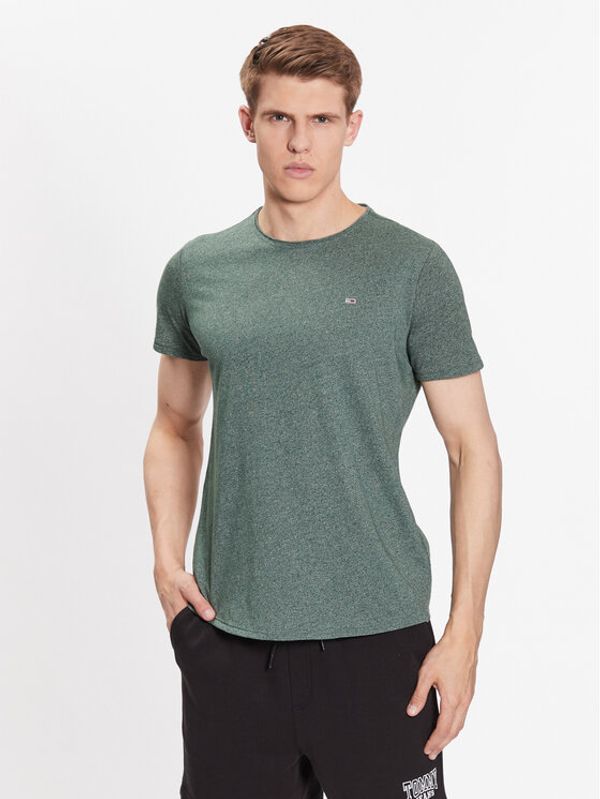 Tommy Jeans Tommy Jeans Тишърт Jaspe DM0DM09586 Зелен Slim Fit