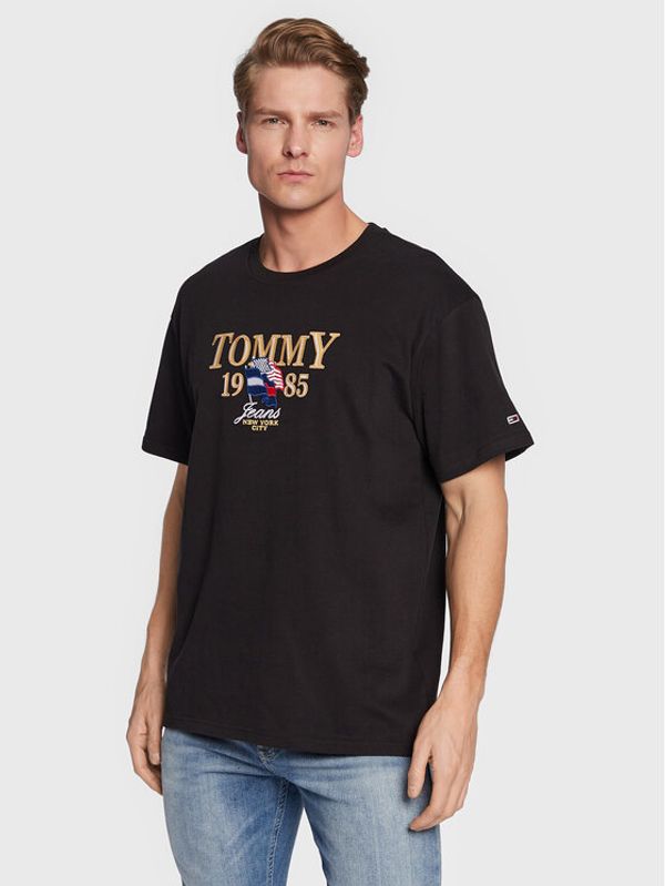 Tommy Jeans Tommy Jeans Тишърт Luxe Chest DM0DM15659 Черен Relaxed Fit